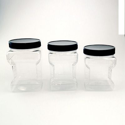O tampão de parafuso plástico quadrado claro do aperto 4500ml do ANIMAL DE ESTIMAÇÃO range BPA livre
