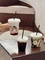 Café frio dos batidos 90mm descartáveis feitos sob encomenda dos copos de chá da bolha que bebe copos plásticos do animal de estimação