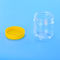 Os recipientes plásticos da aveia de 2500ML FDA parafusam tampas superiores