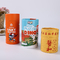 As latas plásticas do alimento do ODM levantam o empacotamento redondo do cartão de Kraft da caixa do cilindro